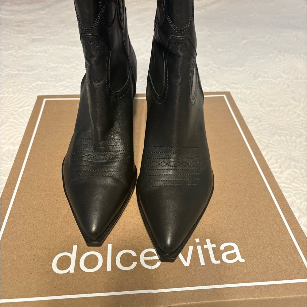 Dolce Vita Black Cowboy Boots
Brand new